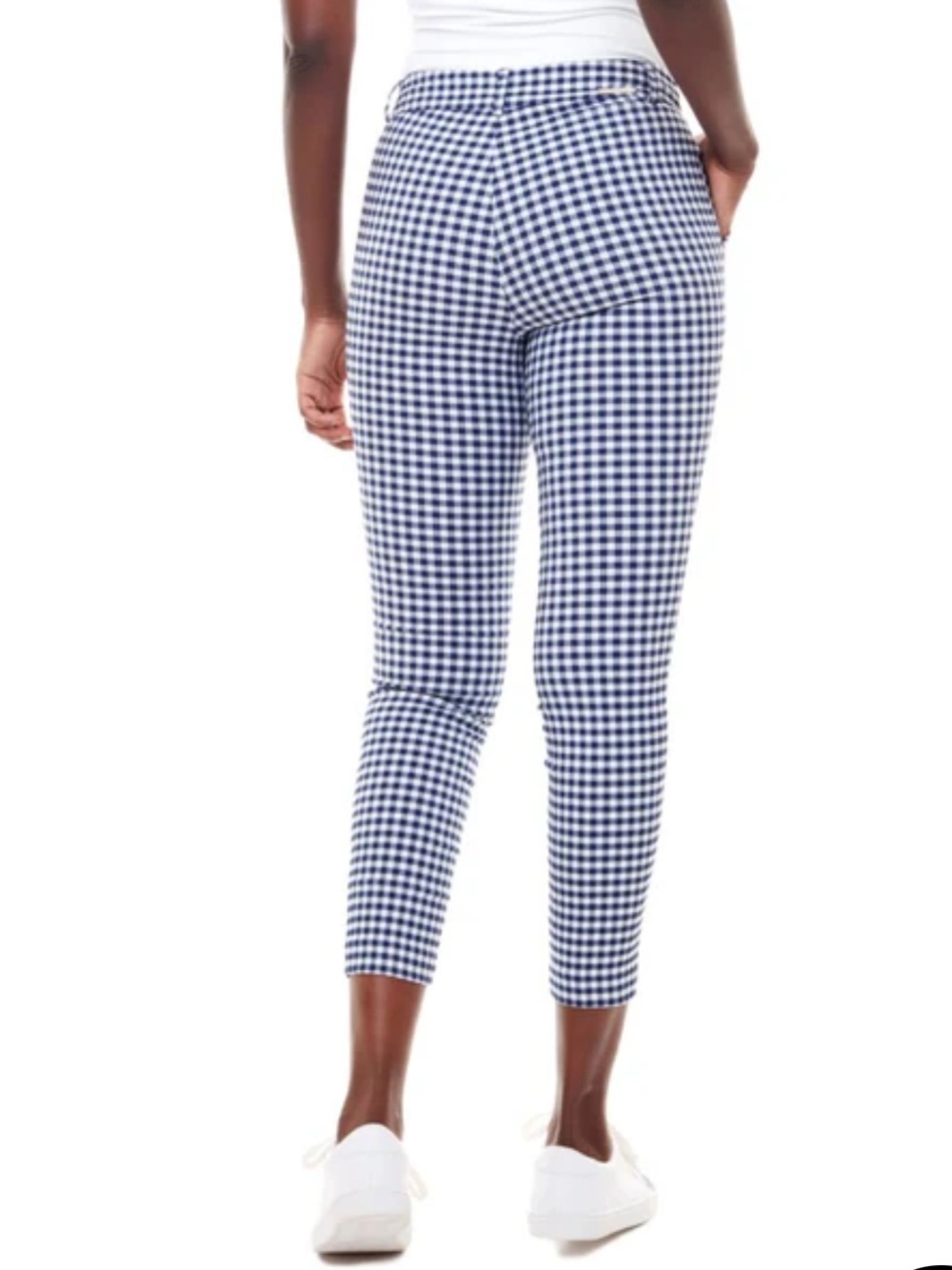 I Love Tyler Madison Gwyneth Ankle Crop Pant in Black Gingham Size Medium - Picture 3 of 10